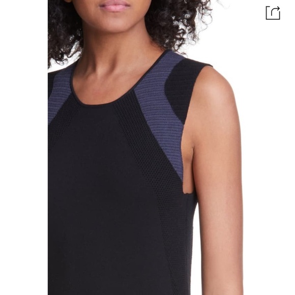 Vince colorblock mult-stitch sleeveless dress - Picture 4 of 4